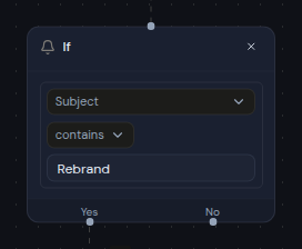 An If step with a Subject contains condition